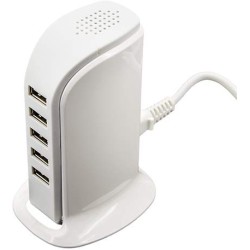 Stolní USB nabíječka s 5 porty
