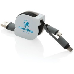 Svinovací nabíjecí kabel 3 v 1