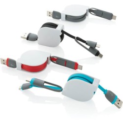 Svinovací nabíjecí kabel 3 v 1