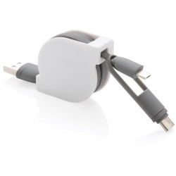 Svinovací nabíjecí kabel 3 v 1