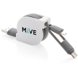 Svinovací nabíjecí kabel 3 v 1