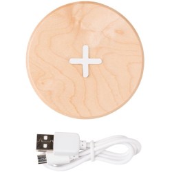 5W bezdrátová nabíječka ze dřeva