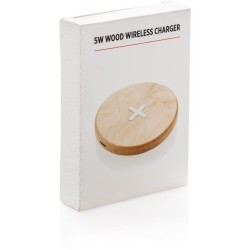 5W bezdrátová nabíječka ze dřeva