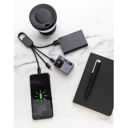 Nabíjecí kabel 4 v 1 s karabinou