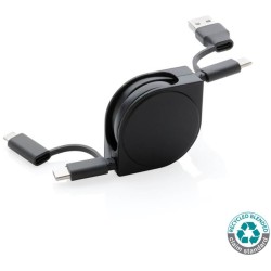 Nabíjecí kabel 6 v 1 z RCS recyklovaného plastu a TPE