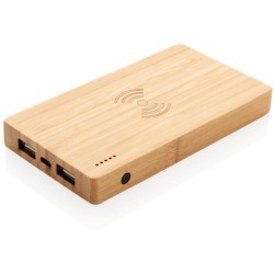 Bambusová bezdrátová powerbanka 4 000 mAh 5W