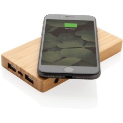 Bambusová bezdrátová powerbanka 4 000 mAh 5W
