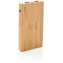 Bambusová bezdrátová powerbanka 4 000 mAh 5W