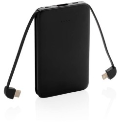 Kapesní powerbanka 5 000 mAh s integrovaným kabelem