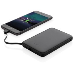 Kapesní powerbanka 5 000 mAh s integrovaným kabelem