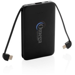 Kapesní powerbanka 5 000 mAh s integrovaným kabelem