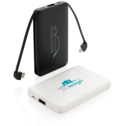 Kapesní powerbanka 5 000 mAh s integrovaným kabelem