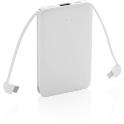 Kapesní powerbanka 5 000 mAh s integrovaným kabelem