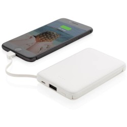 Kapesní powerbanka 5 000 mAh s integrovaným kabelem
