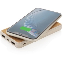 Bezdrátová powerbanka z korku a pšenice 8 000 mAh 5W