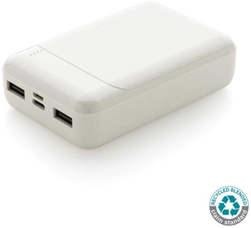 Powerbanka 10 000 mAh z RCS recyklovaného plastu