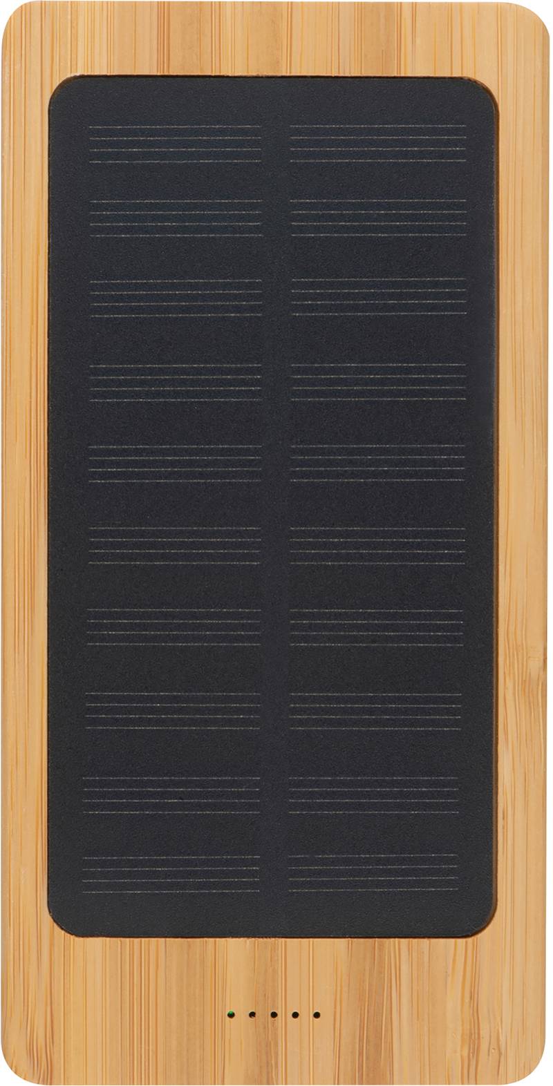 Bambusová solární powerbanka s 8 000 mAh