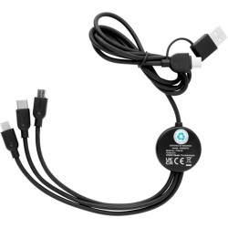Nabíjecí kabel 6 v 1 z RCS recyklovaného plastu a TPE
