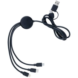 Nabíjecí kabel 6 v 1 z RCS recyklovaného plastu a TPE