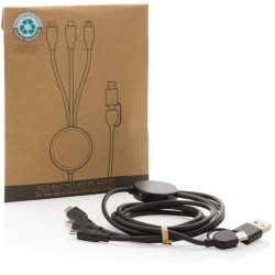 Nabíjecí kabel 6 v 1 z RCS recyklovaného plastu a TPE