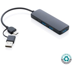 USB hub z RCS recyklovaného plastu