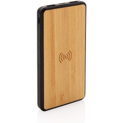Bezdrátová powerbanka 8 000 mAh z FSC bambusu a RCS Rplastu