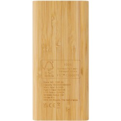Bezdrátová powerbanka 8 000 mAh 5W z FSC bambusu