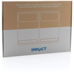 Skládací organizér s Qi nabíječkou 10W Impact z RPET AWARE