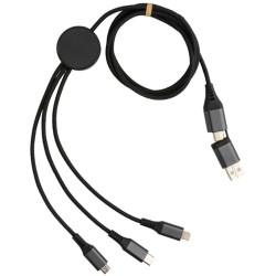 Nabíjecí kabel 6 v 1 Terra 120cm z RCS recykl. hliníku a TPE