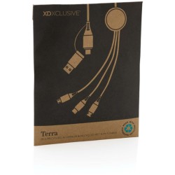 Nabíjecí kabel 6 v 1 Terra 120cm z RCS recykl. hliníku a TPE