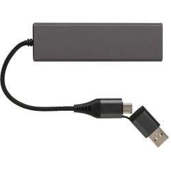 USB rozbočovač Terra z RCS recykl. hliníku