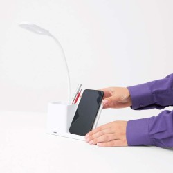 Stolní lampa s nabíjecí stanicí LIGHT a CHARGE