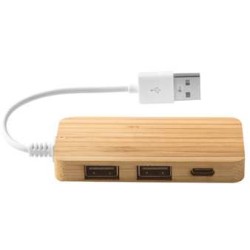 MOSER. Bambusový rozbočovač se 2 porty