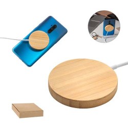 DAIMLER. Bambusová magnetická bezdrátová nabíječka