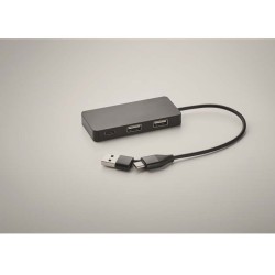 Hub-c USB rozbočovač s 20cm kabelem