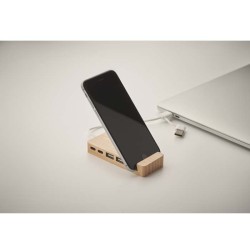 Hubstand Bambusový USB rozbočovač