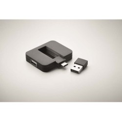 Square-c 4portový USB rozbočovač