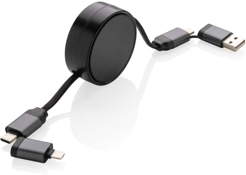 Svinovací nabíjecí kabel 6v1 Terra z RCS recykl. hliníku