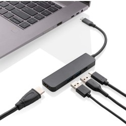 Hub s HDMI vstupem Terra z RCS recykl. hliníku