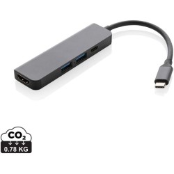 Hub s HDMI vstupem Terra z RCS recykl. hliníku