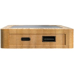 Solární powerbanka Sunwick 10 000 mAh z bambusu