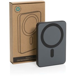 Magnetická powerbanka 5000mAh Magnetix z RCS recykl. plastu