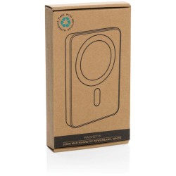 Magnetická powerbanka 5000mAh Magnetix z RCS recykl. plastu