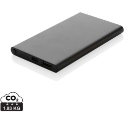 Powerbanka 4000mAh s USB C z RCS recykl. plastu a hliníku