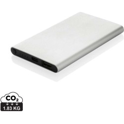 Powerbanka 4000mAh s USB C z RCS recykl. plastu a hliníku