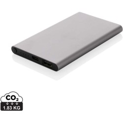 Powerbanka 4000mAh s USB C z RCS recykl. plastu a hliníku