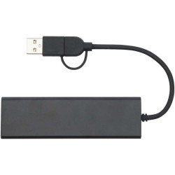 Rise USB 2.0 hub z RCS recyklovaného hliníku