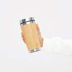 Vakuový cestovní hrnek BAMBOO DRINK