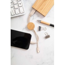 Přívěšek na klíče s usb nabíjecími kabely Mugory