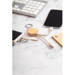 Přívěšek na klíče s usb nabíjecími kabely Mugory